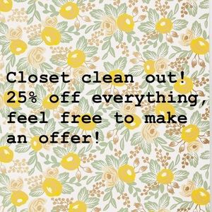 Closet clear out! Make an offer :)